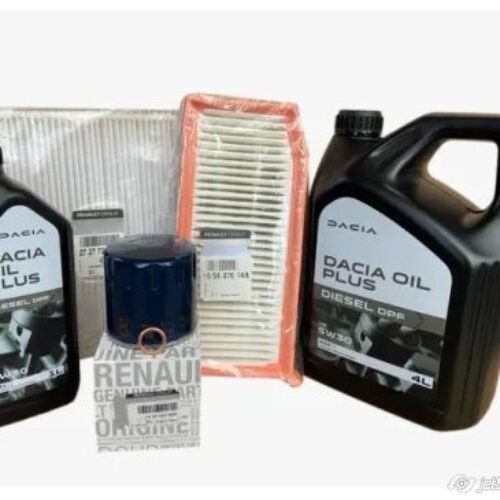 Pachet revizie schimb ulei Dacia Dokker 1.5 DCI, 90 CP, Filtre Dacia, Ulei Dacia 5W30 DPF
