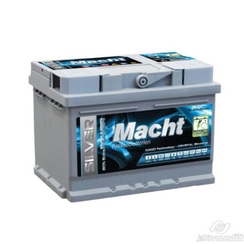 MACHT SILVER POWER 12V 60 AH (600 A; 242X175X175)