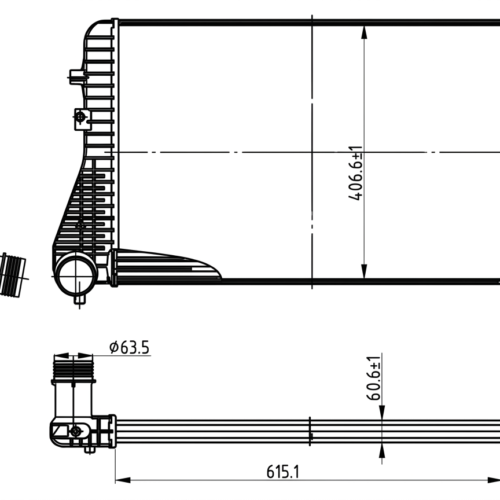 INTERCOOLER  TIGUAN/PASSAT/SHARAN /AUDI A3